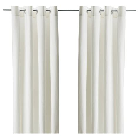 Thick curtains effectively block the light and protect from prying eyes. . Ikea merete curtains